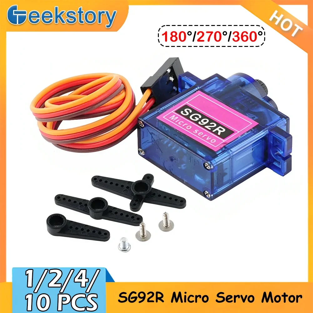 Rc Helicopter Servo - 1/2/4/10 PCS SG92R Servomotore Analogico Micro